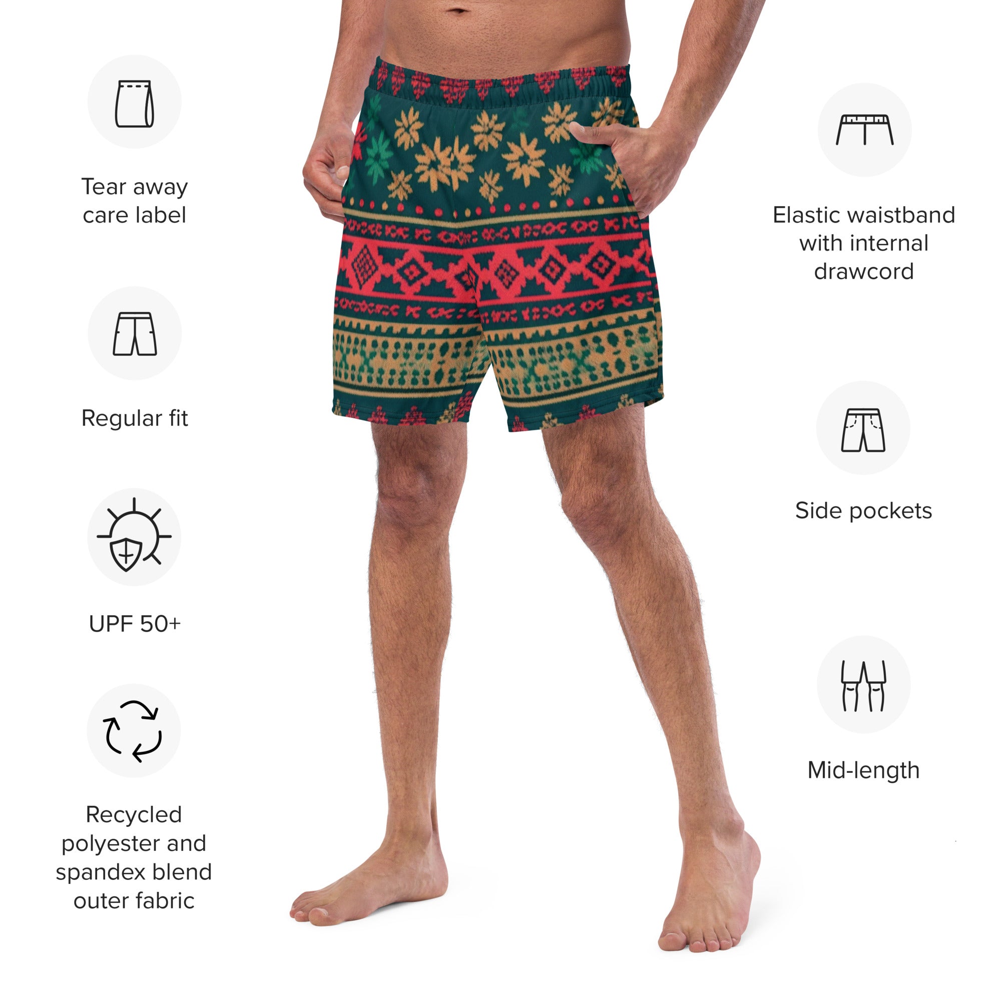 "Mistletoe Boxers" - Printed Underwear