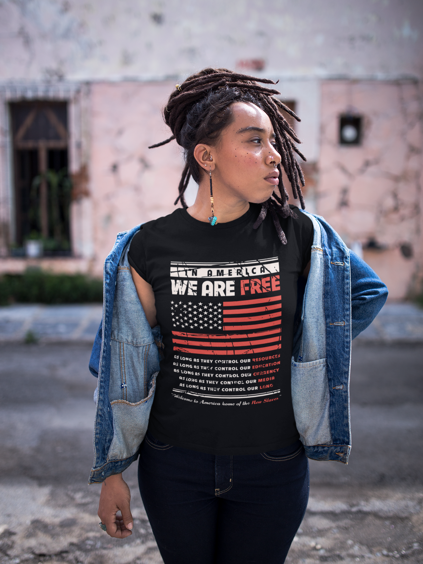 "America Is NOT Free" - T-Shirt (Unisex)