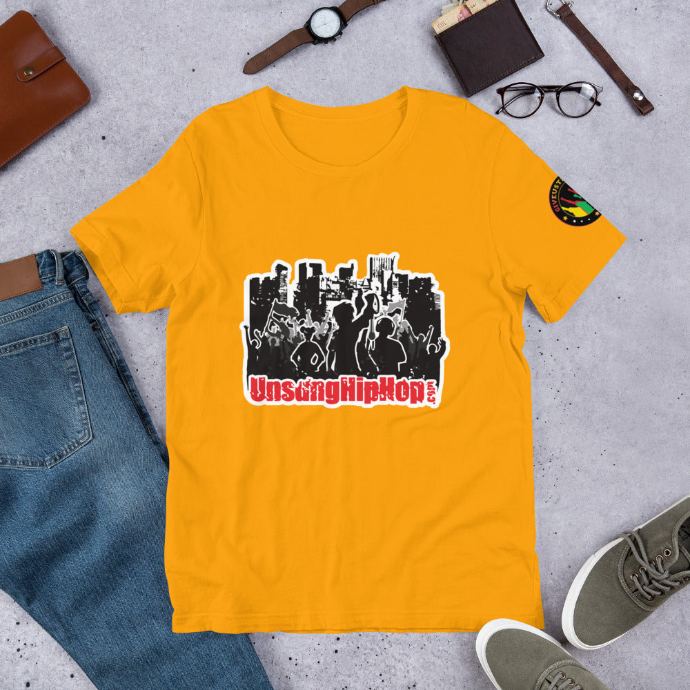 "UnsungHipHop.Com"  (Men's Cut) - T- Shirt