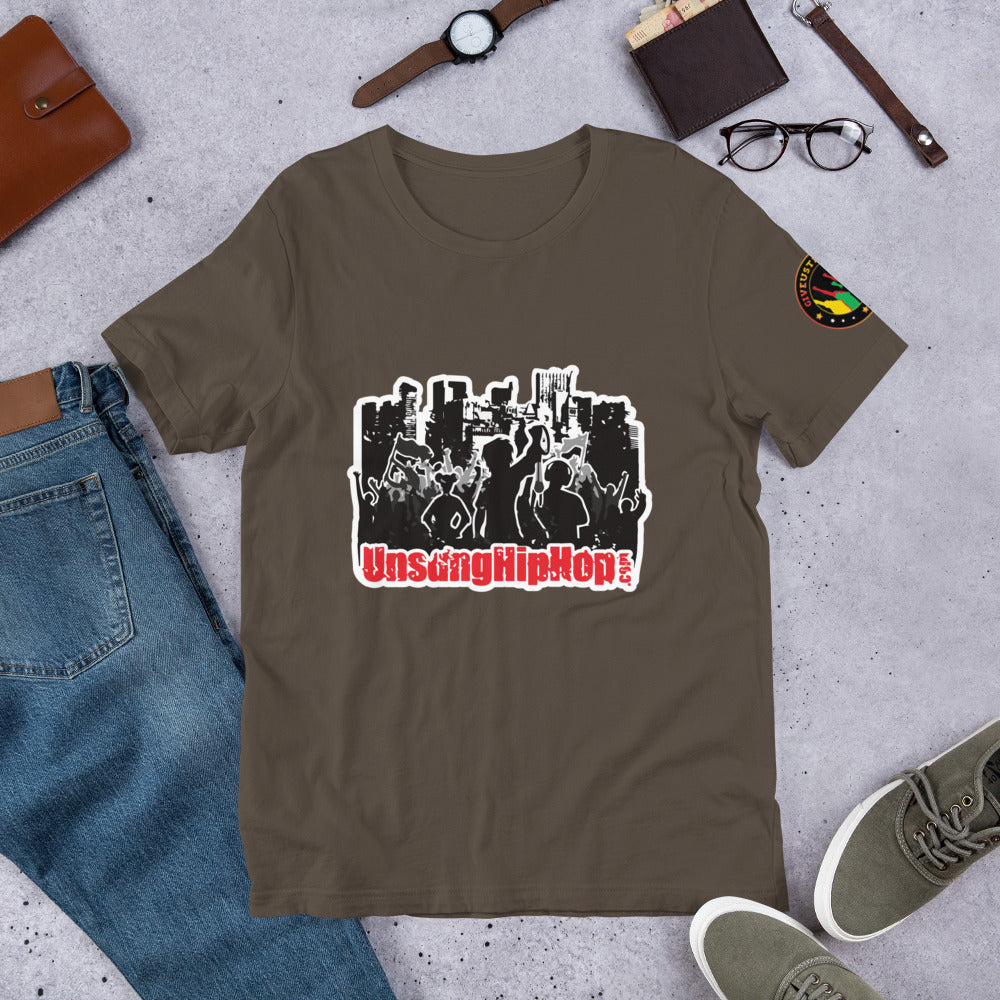 "UnsungHipHop.Com"  (Men's Cut) - T- Shirt