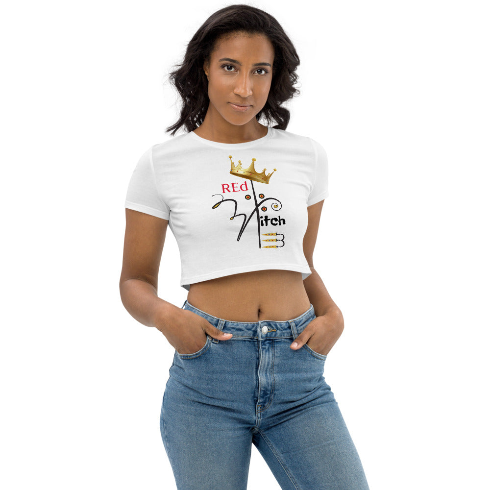 "Red Witch" -  Organic Crop Top